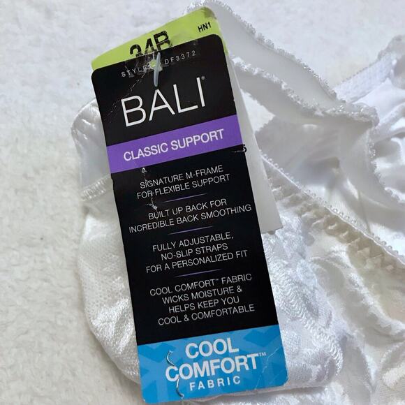Bali NWT White Bra Women 34B - Picture 9 of 10